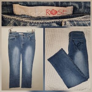 Vintage 1990s Low / Mid Rise Bootcut Blue Jean Adobe Rose